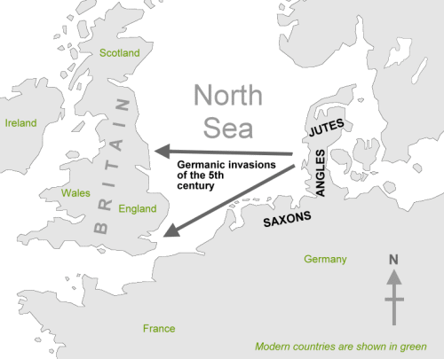 germanic invasions map